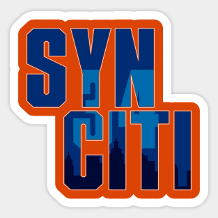 Syn Citi In Blue Sticker